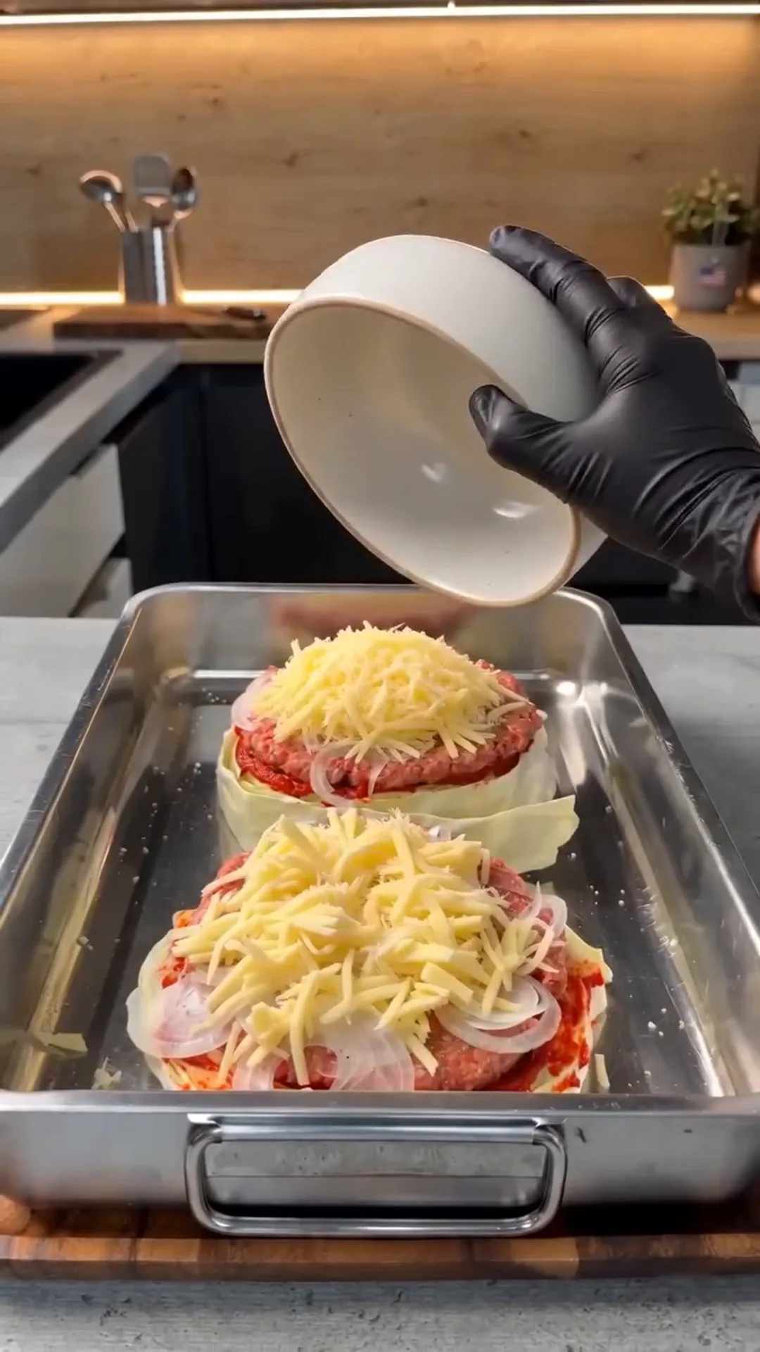 Italian Unrolled Cabbage Rolls with Creamy Tomato Sauce – Assemble for Baking