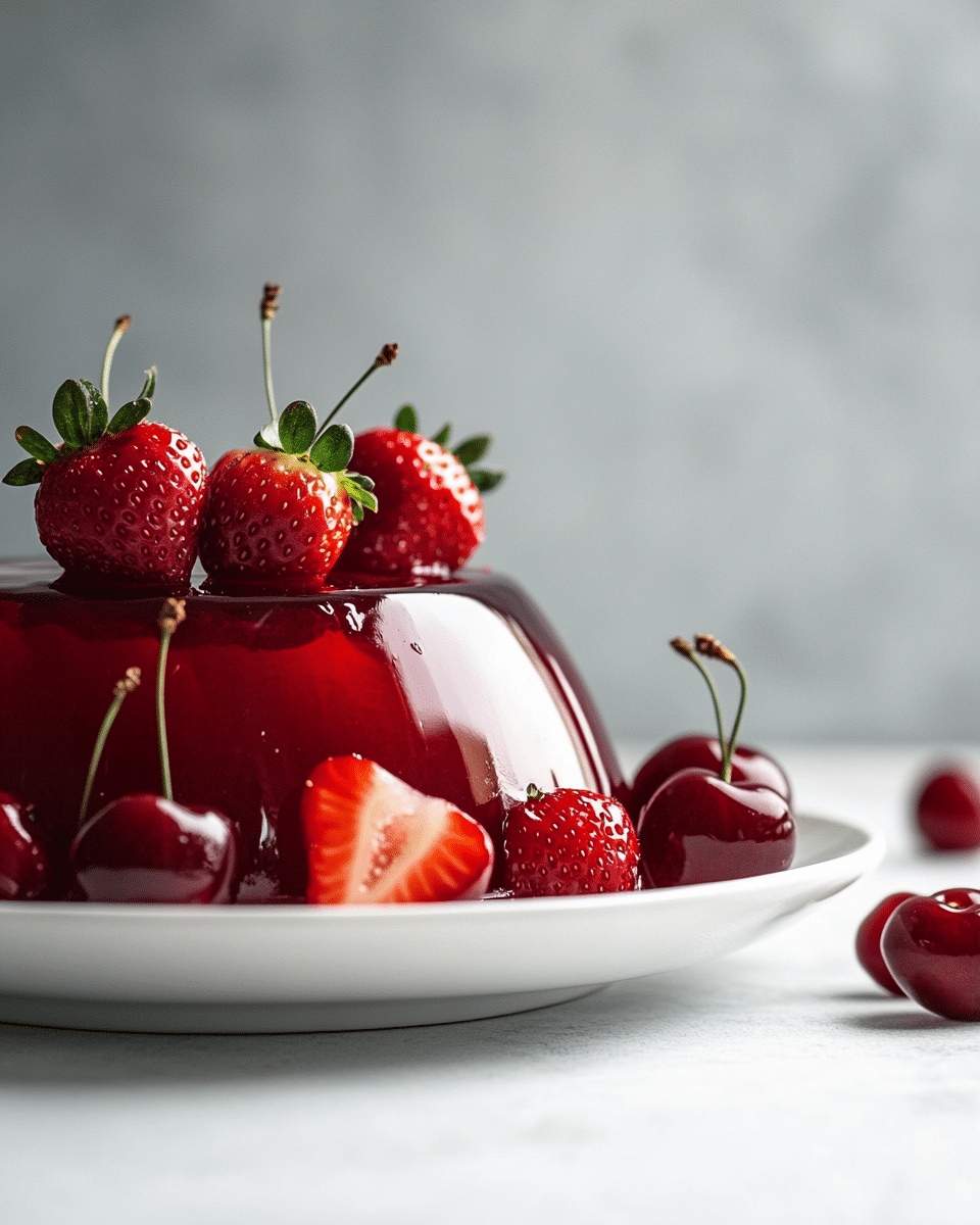 Jelly Roll Strawberry Cherry Gelatin Recipe