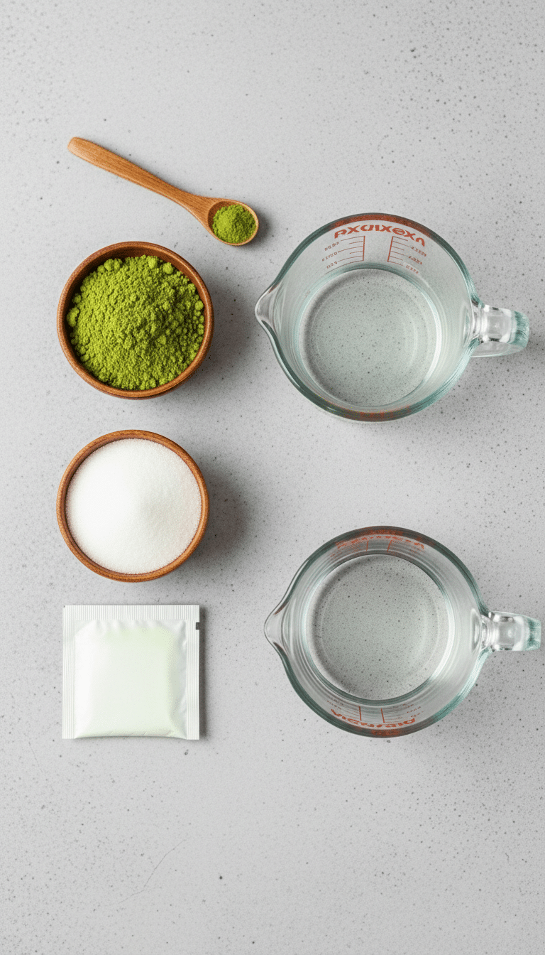 matcha jelly recipe ingredients introduction detailed