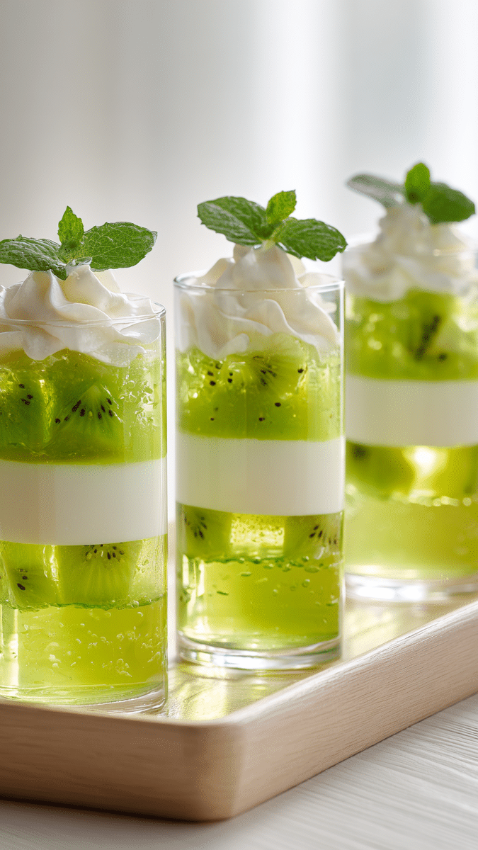 Mint Green Kiwi Lime Apple Gelatin Wellness Recipe