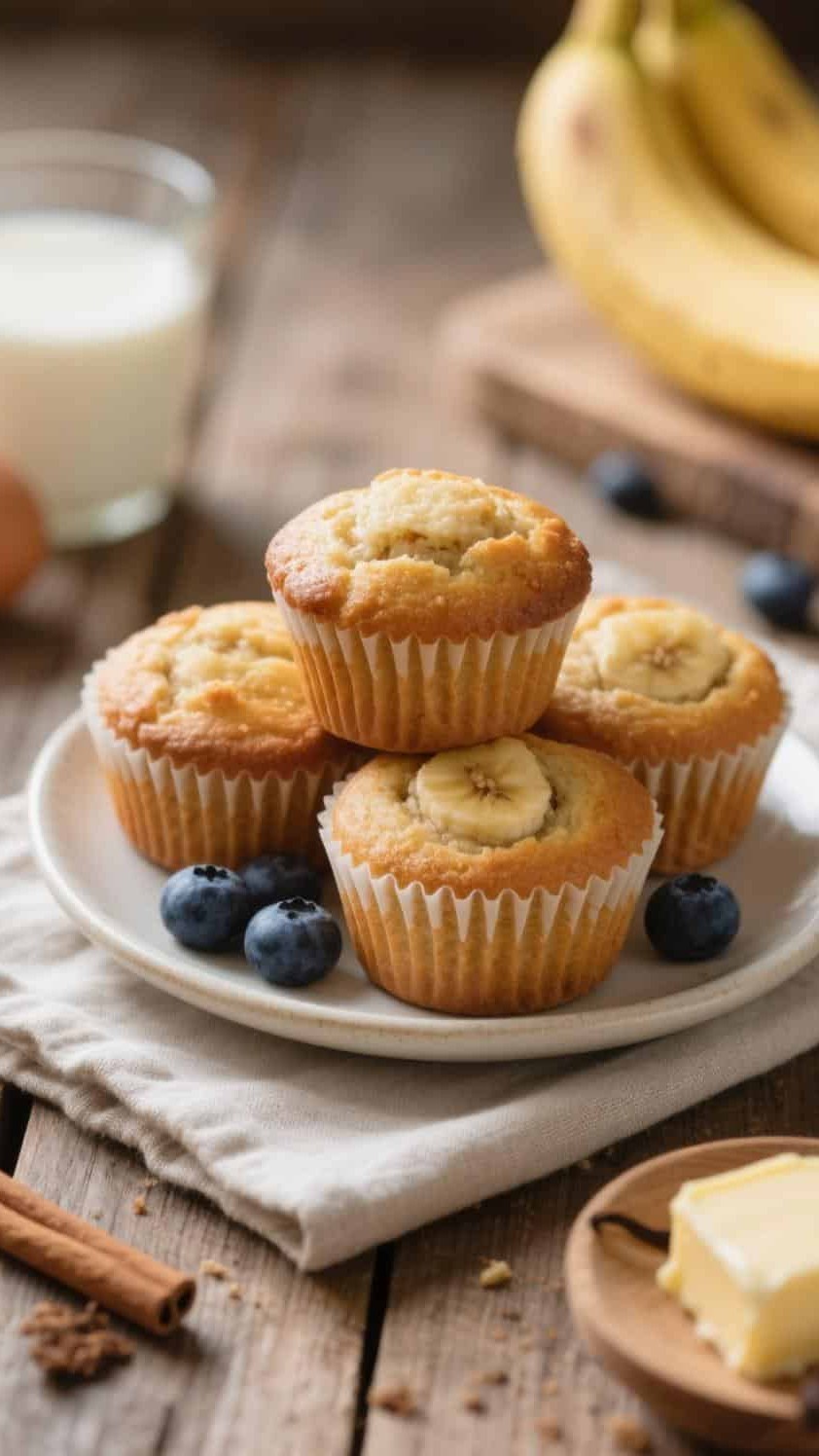 Moist Banana Muffins