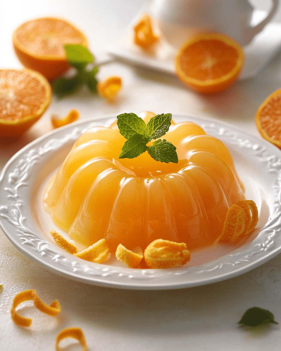 Orange Mandarin Jello Mold