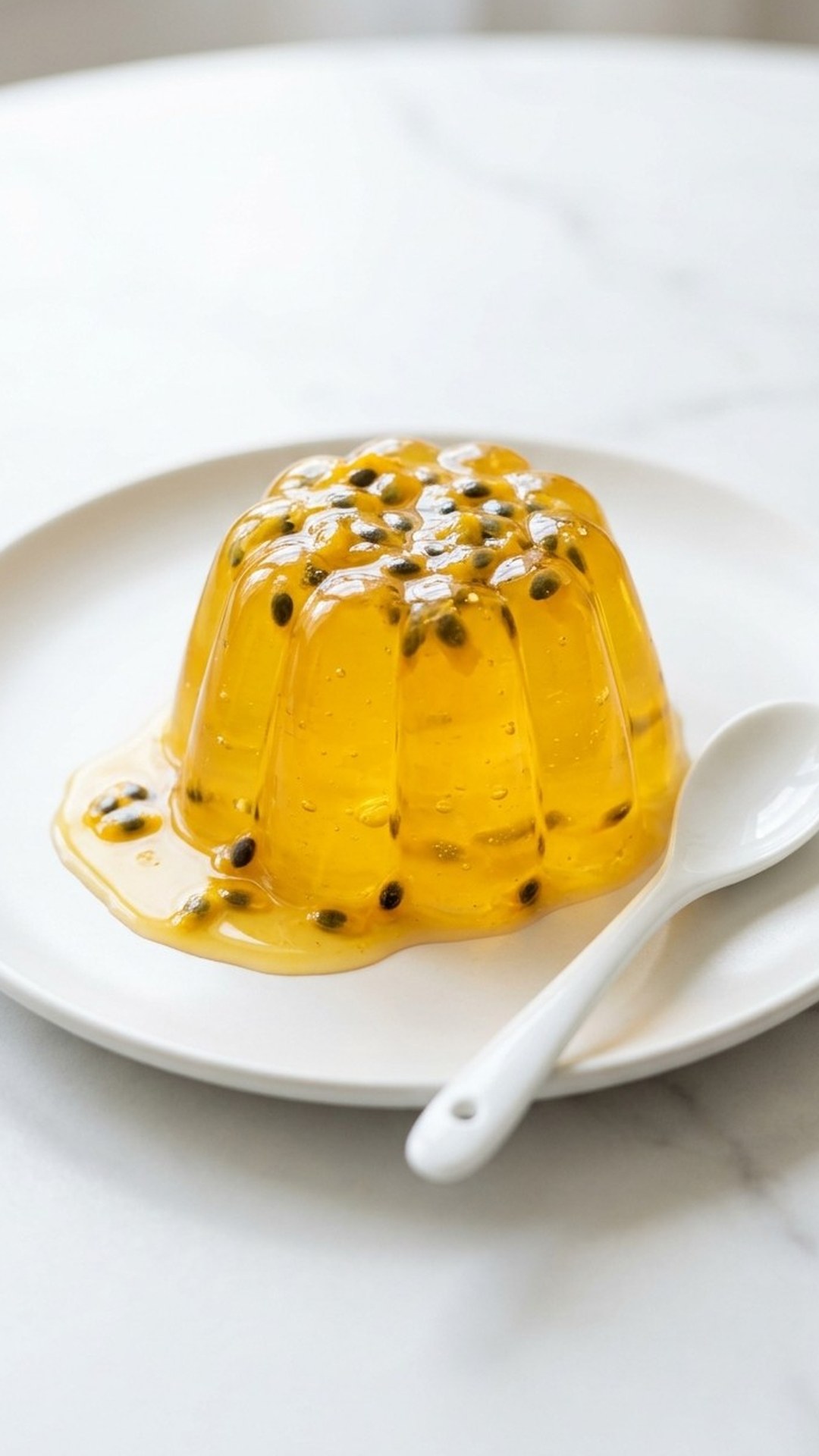 Close-up of Passion Fruit Jello