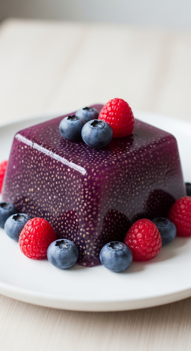 Purple Berry Chia Jello