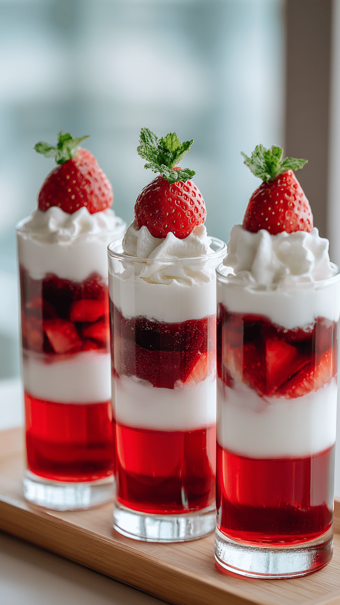 Red Strawberry Cherry Blood Orange Gelatin Trick