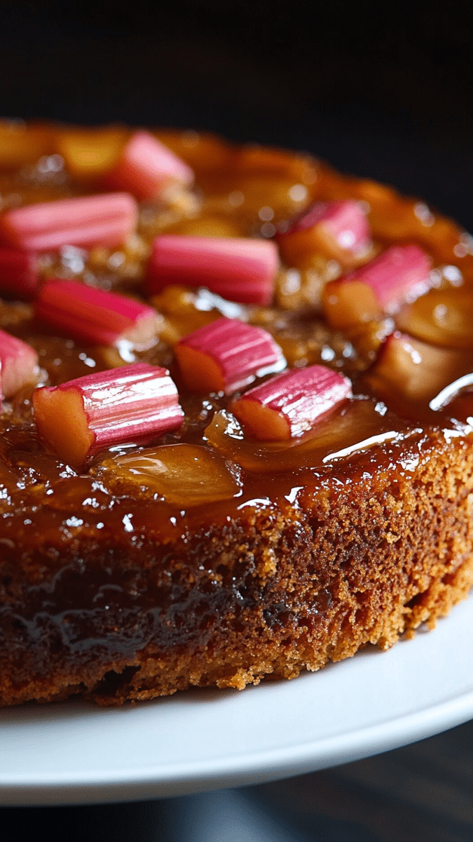 Rhubarb Upside Down Cake