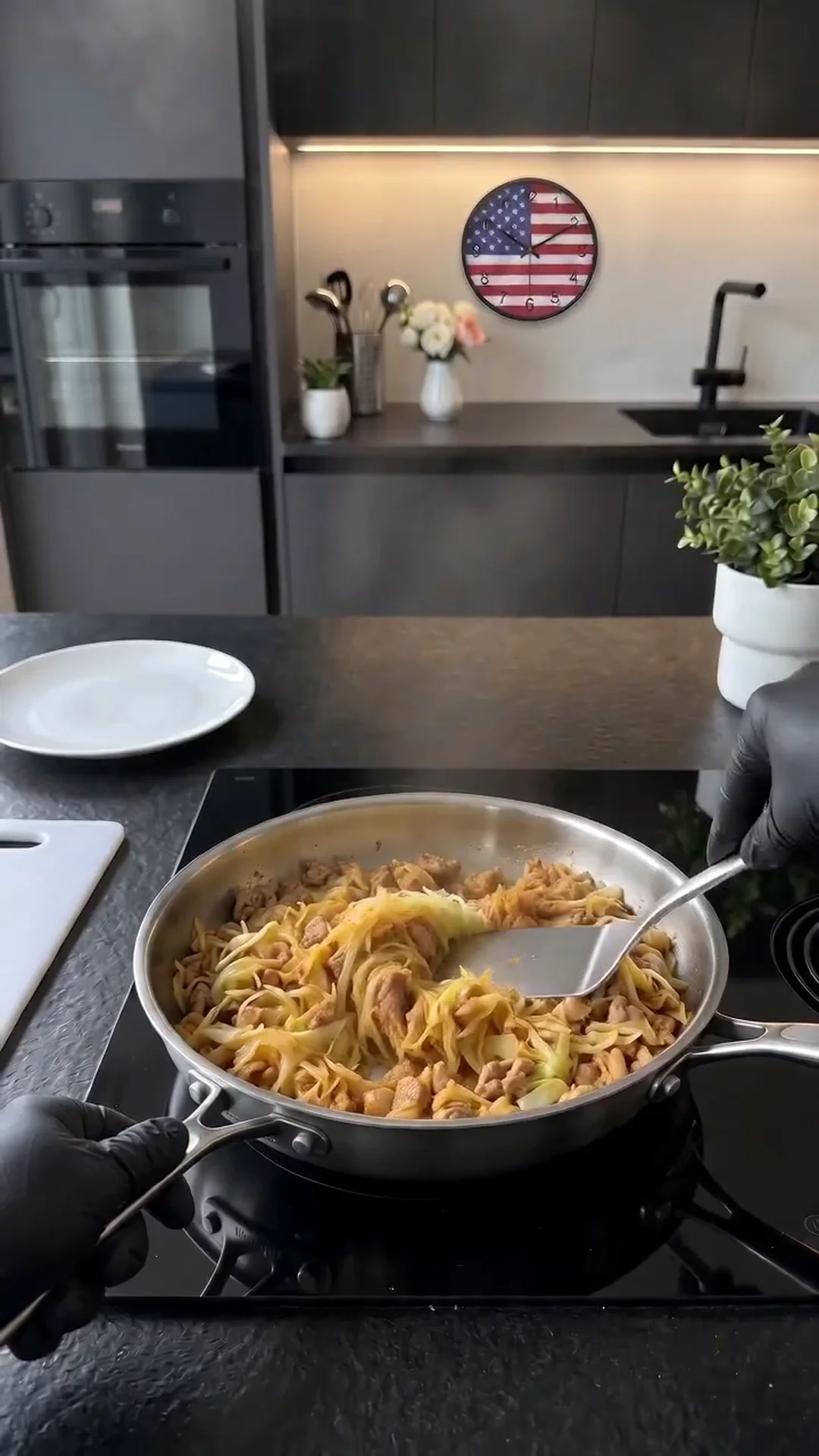 Savory Pan-Seared Cabbage and Ground Chicken Skillet Recipe