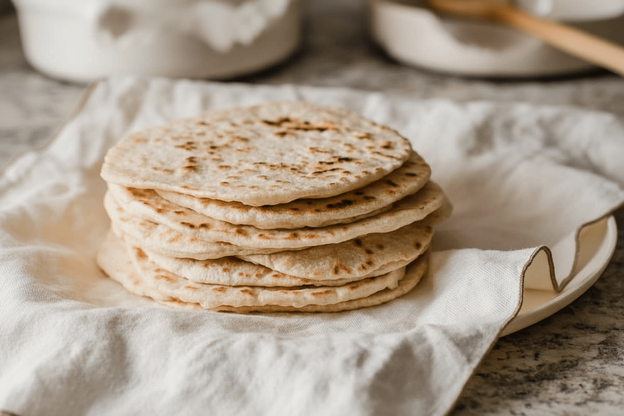 Wonderful sourdough tortillas for aromatic happiness