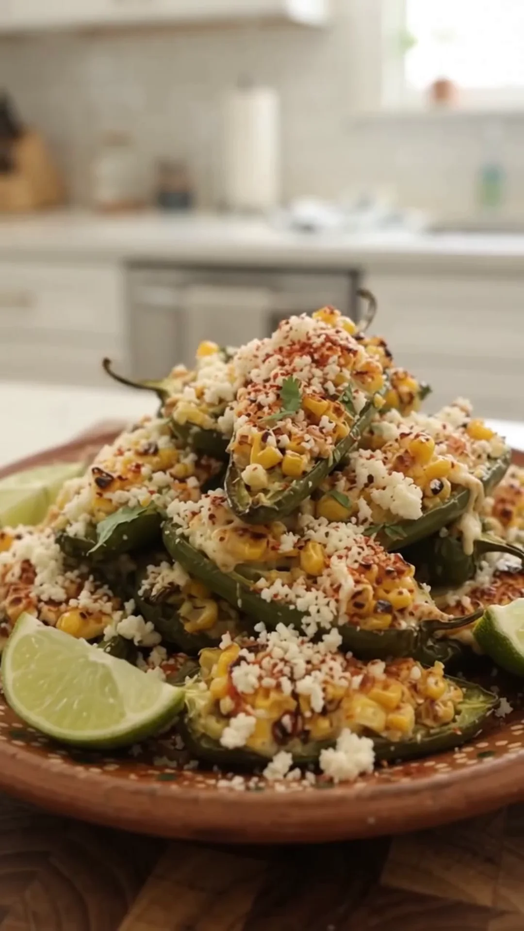Spicy Mexican Street Corn Jalapeño Poppers Recipe