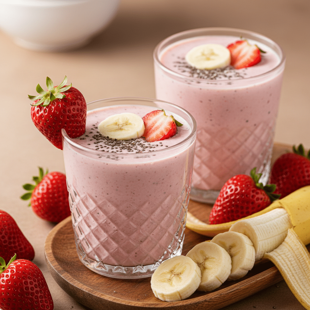 strawberry banana smoothie strawberry banana smoothie
