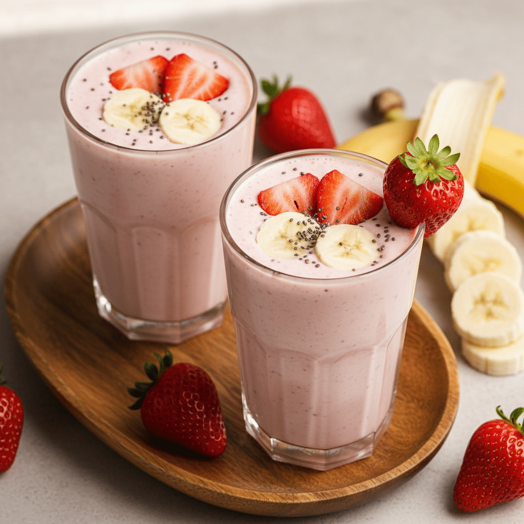 strawberry banana smoothie
