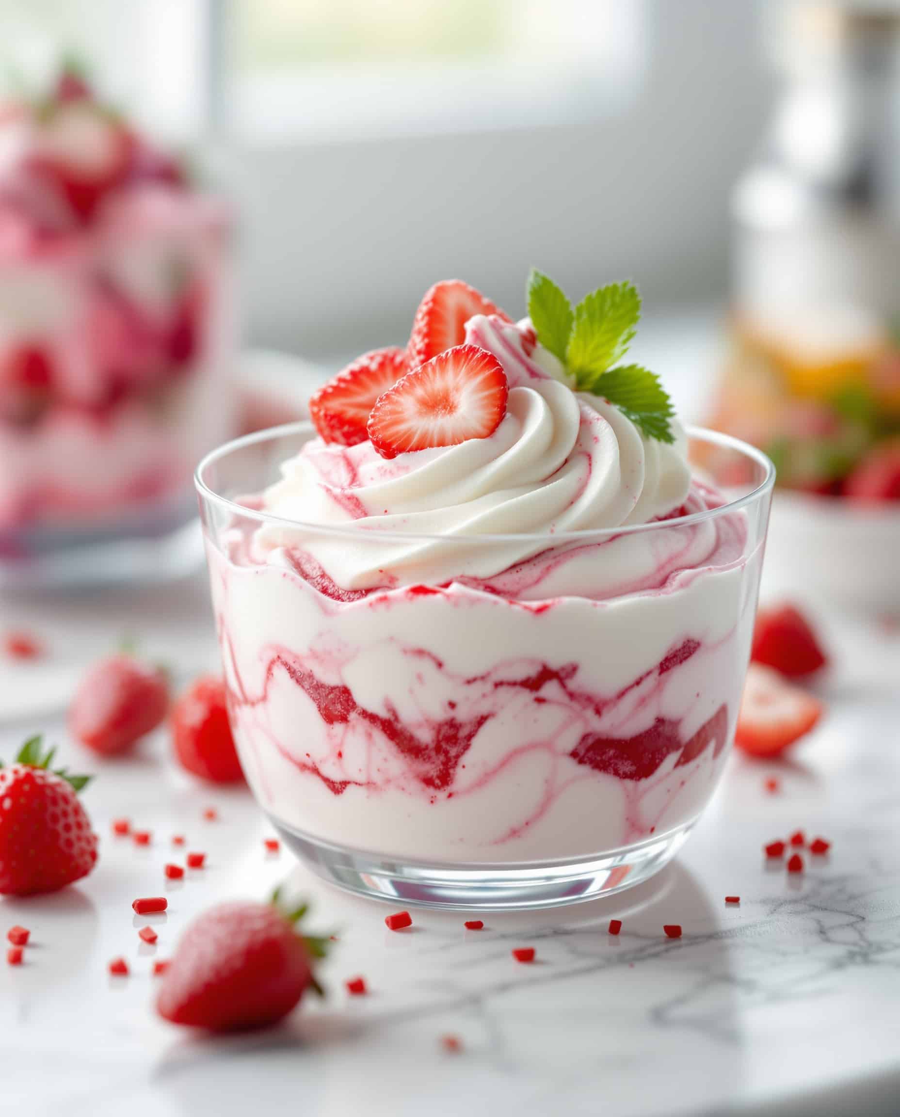Viral Strawberry Cottage Cheese Ice Cream