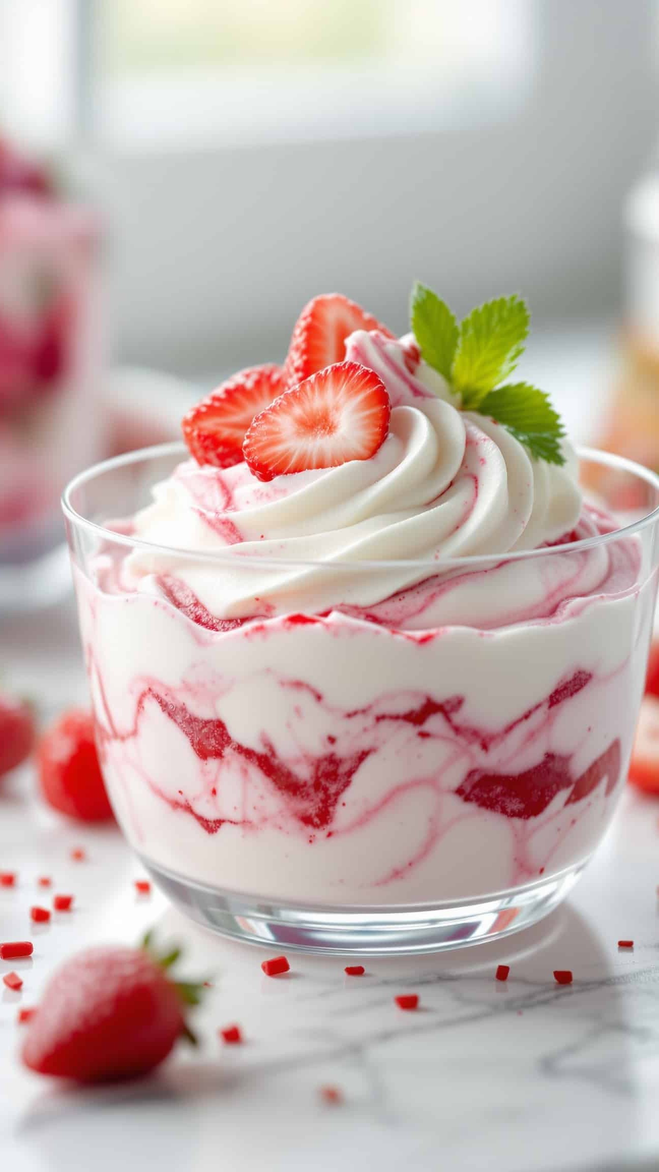 Viral Strawberry Cottage Cheese Ice Cream