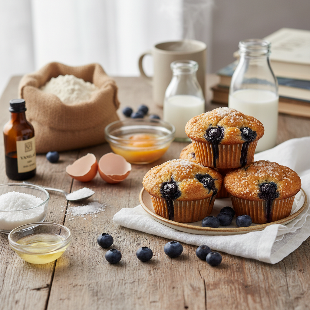 Sugar Free Blueberry Muffins
