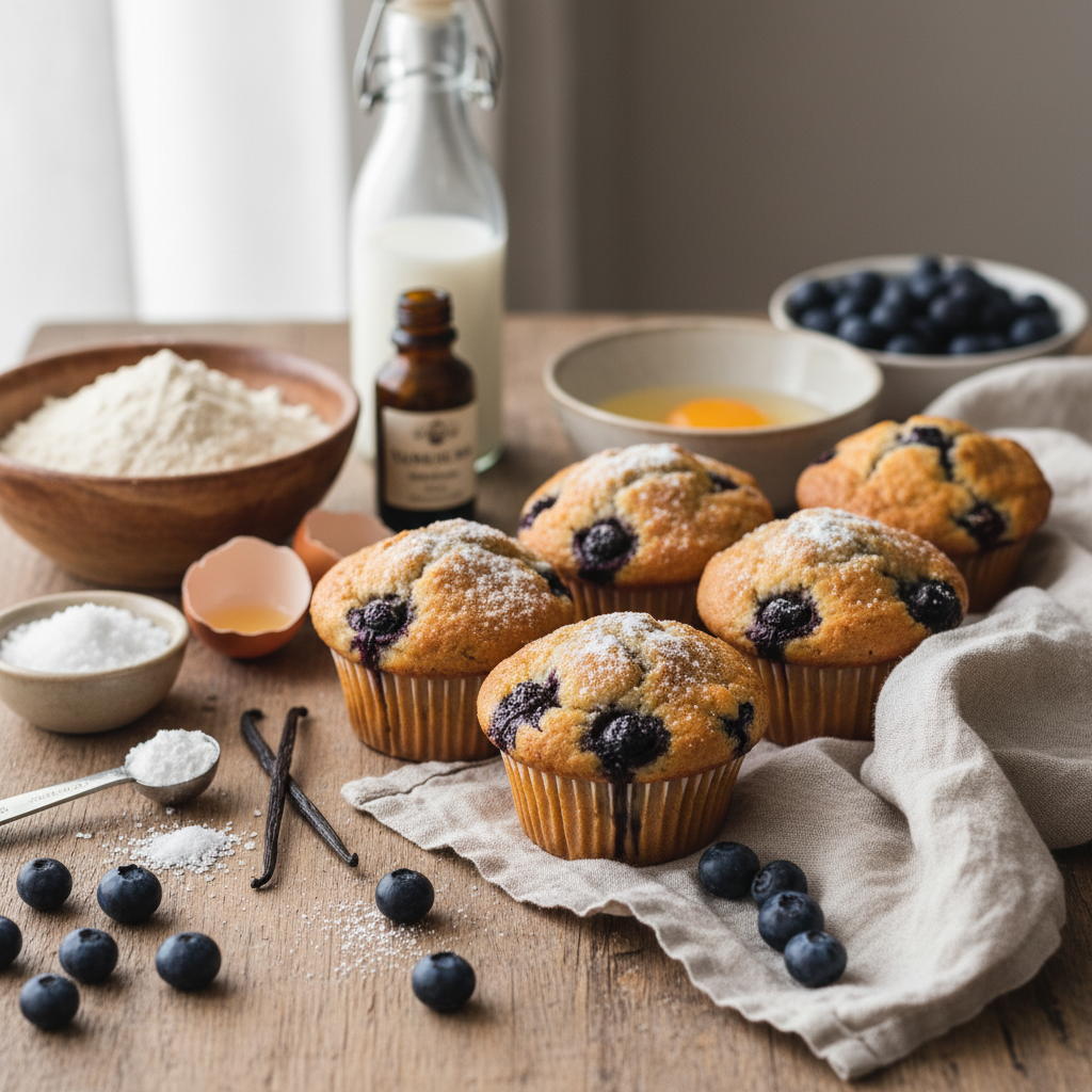 Sugar Free Blueberry Muffins