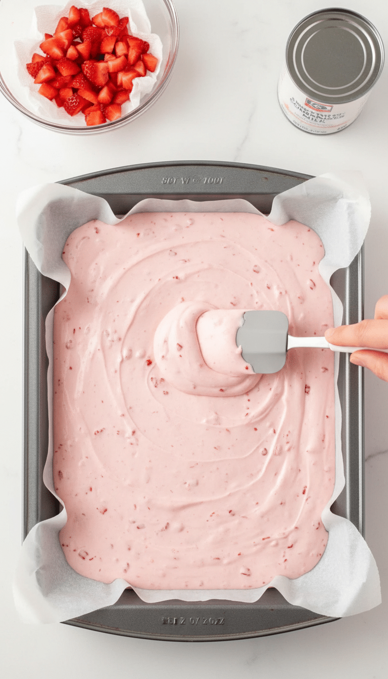 two-ingredient strawberry tray squares ingredients introduction detailed