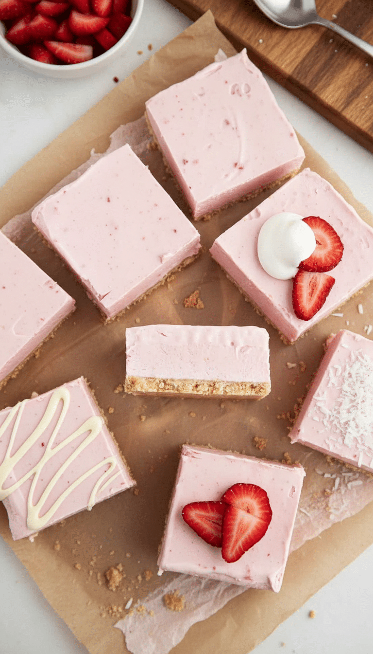 two-ingredient strawberry tray squares serving frequently overview