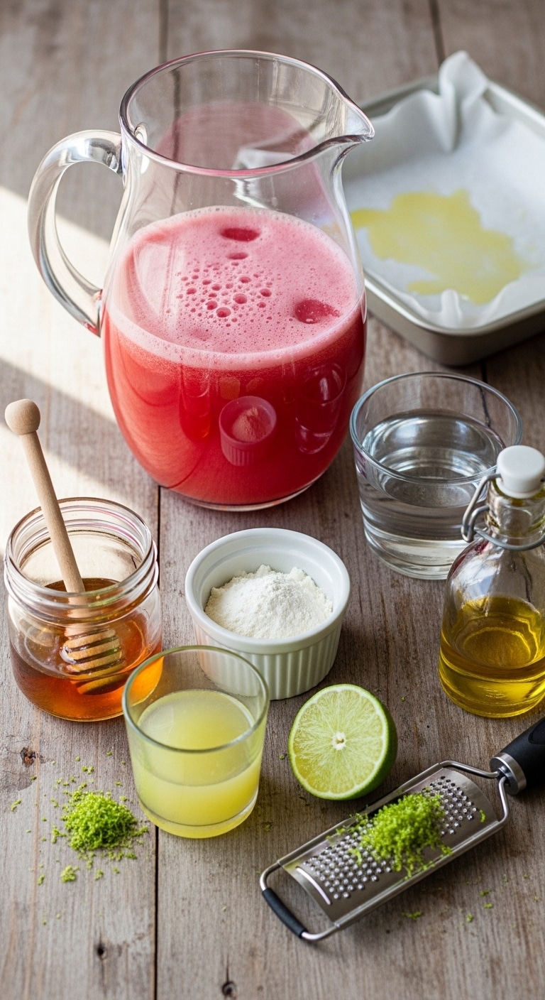 Ingredients of Watermelon Lime Gelatin Squares watermelon lime gelatin squares ingredients introduction detailed