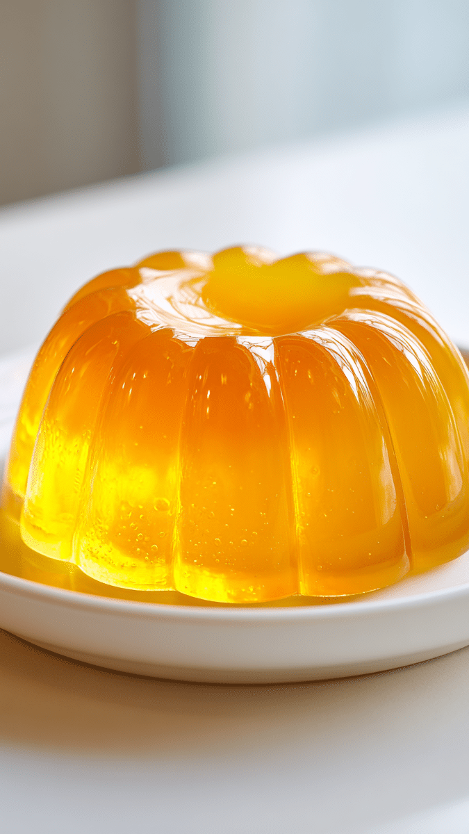 Yellow Lemon Pineapple Mango Pear Gelatin Trick Recipe
