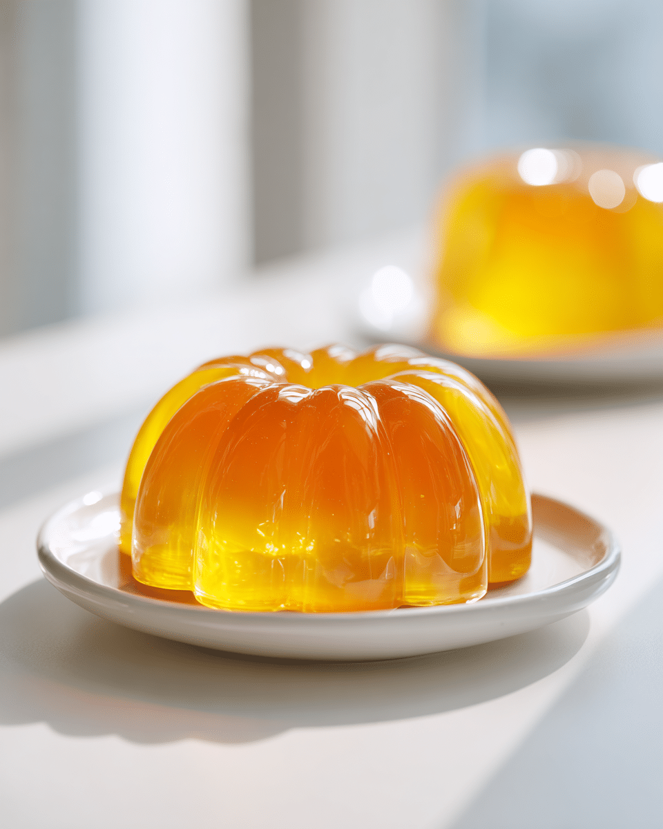Close-up of fruit gelatin