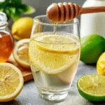 natural mounjaro recipe with 4 ingredients made with lemon, lime, and honey