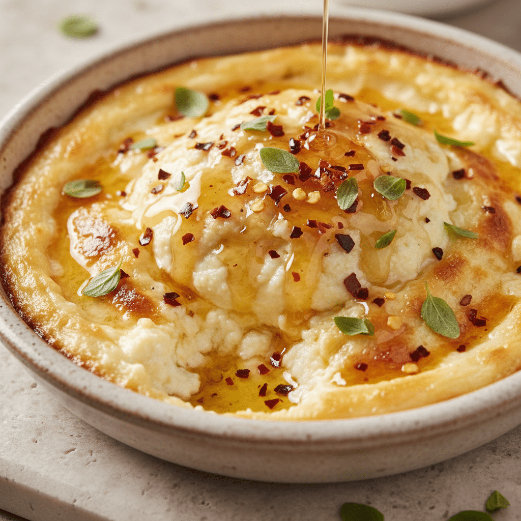 Delicious Ricotta Dip with Hot Honey