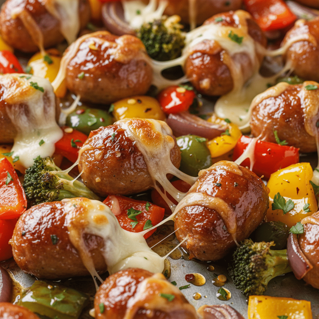 Honey Garlic Sheet Pan Sausage 2