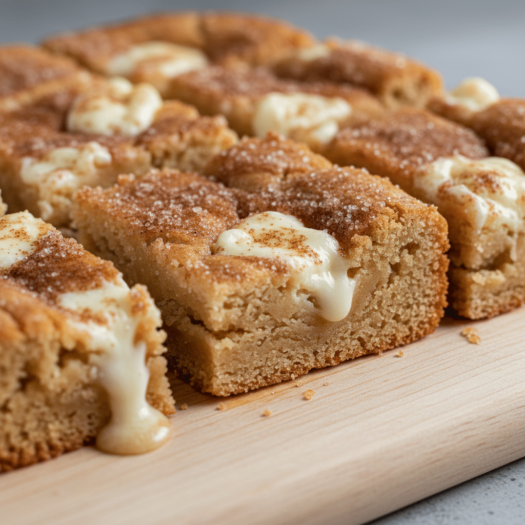 Soft Chewy Cinnamon Sugar Blondies