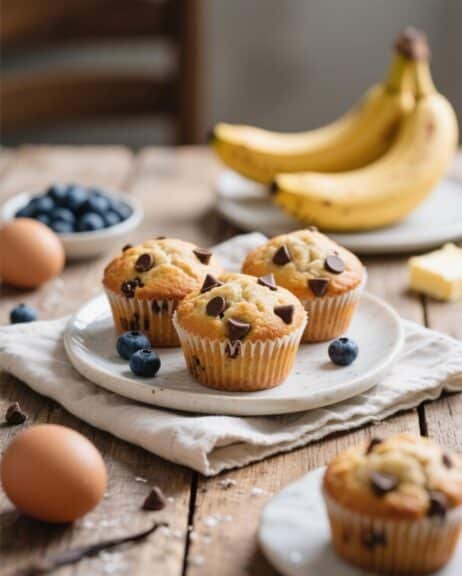 Ultimate banana chocolate chip muffins for pure joy