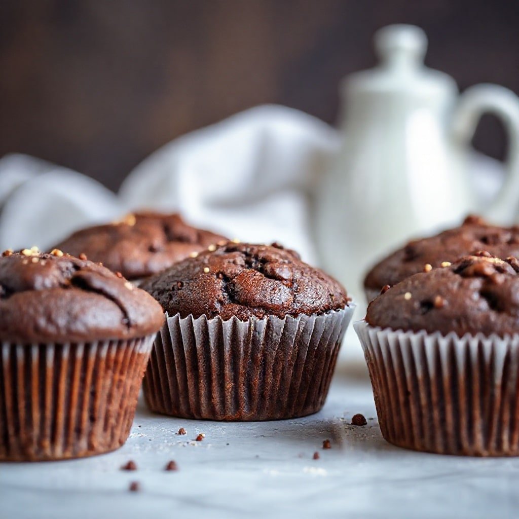 chocolate banana muffins