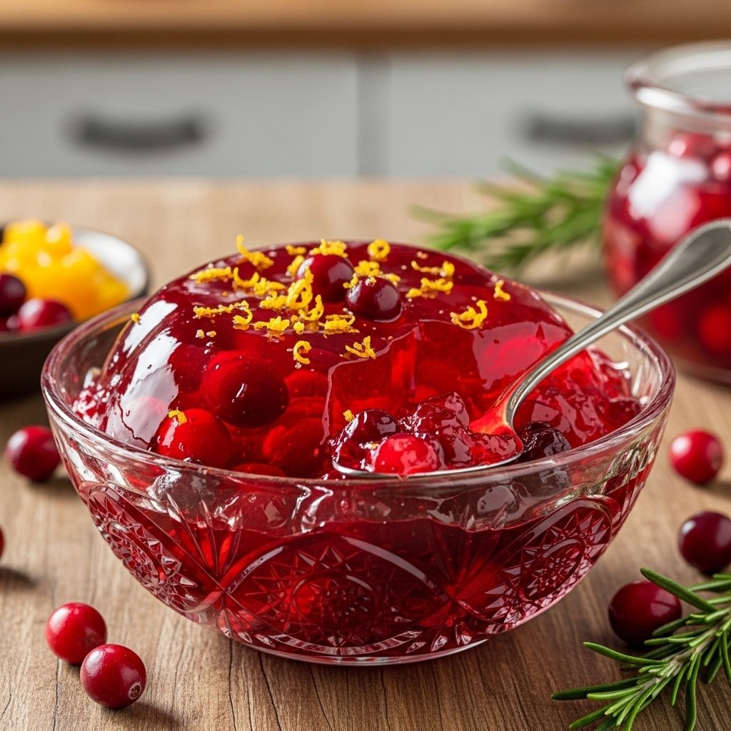 cranberry sauce with gelatin