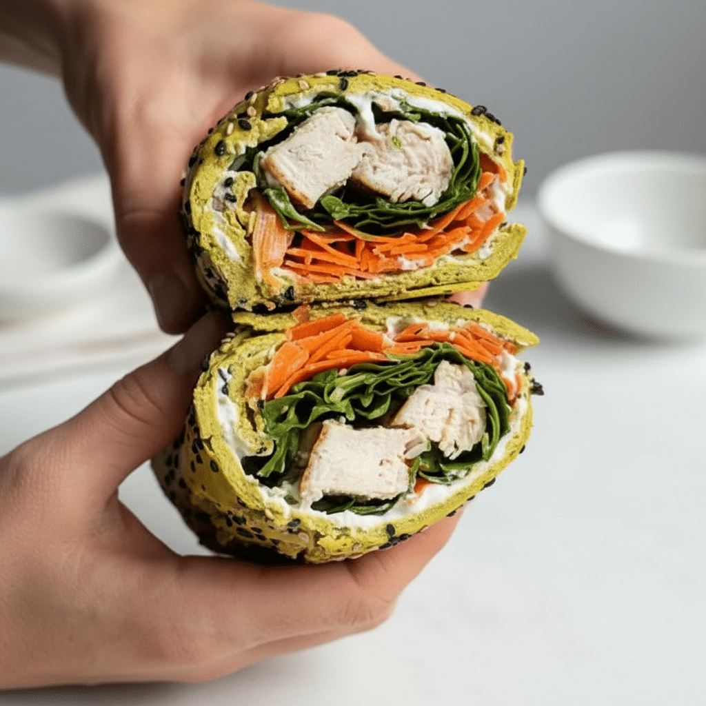 high-protein avocado egg wrap, flourless, oven-baked featured image