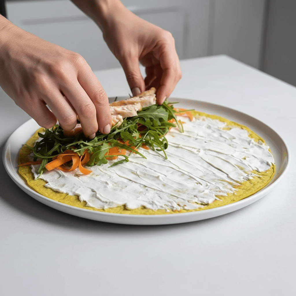 high-protein avocado egg wrap, flourless, oven-baked step-by-step frequently focus