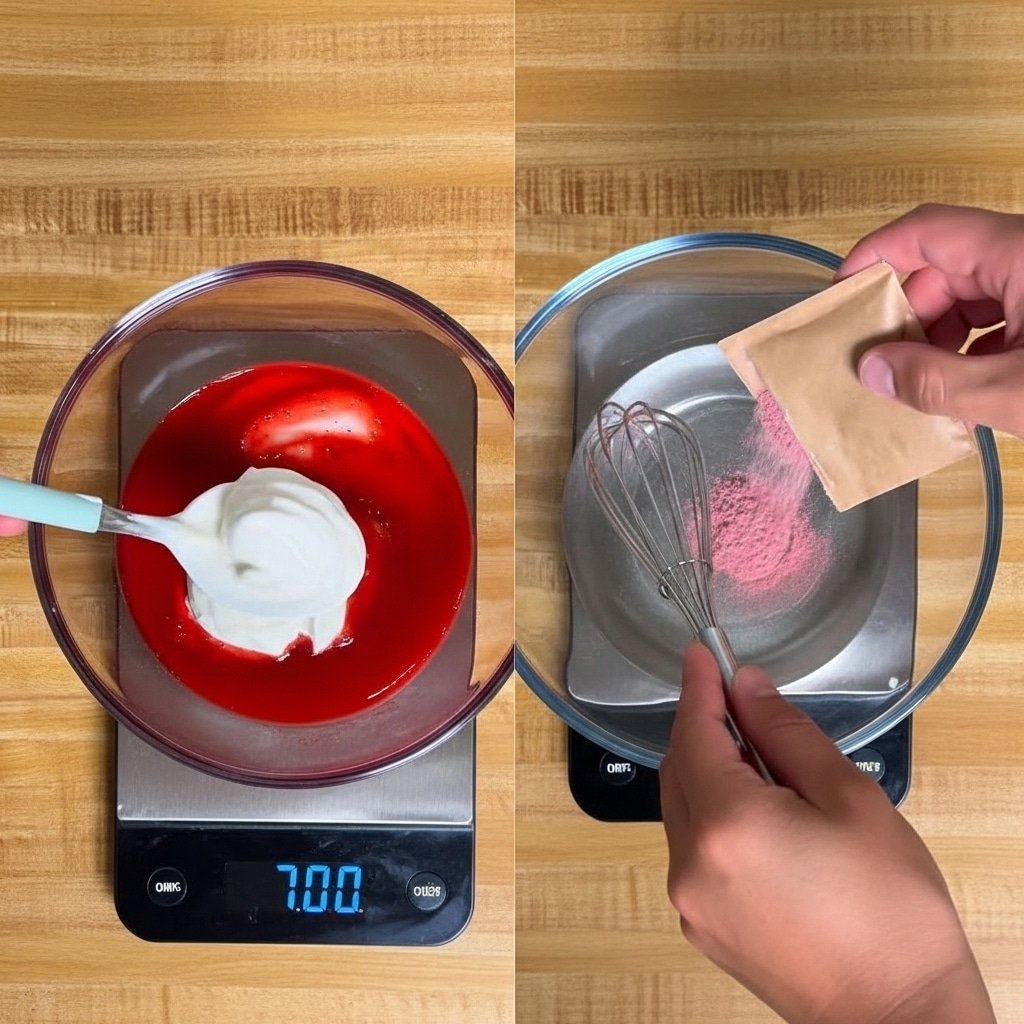 high-protein jello hack cooking ingredients close-up