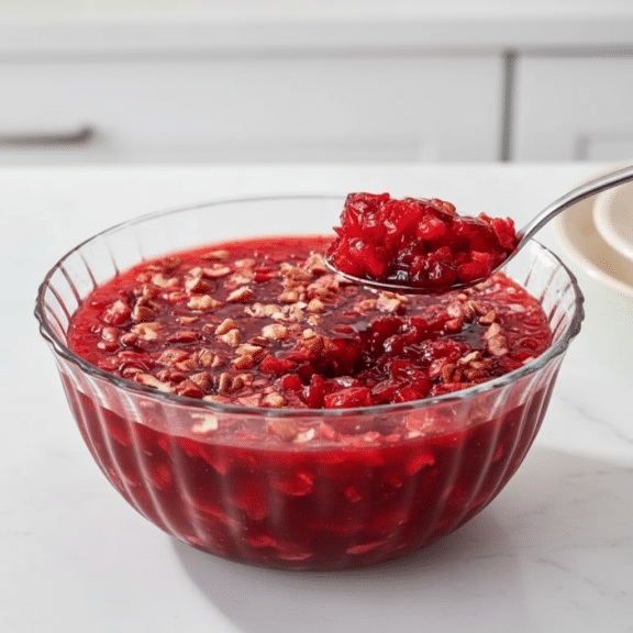 How to make Cranberry Jell-O Salad step by step