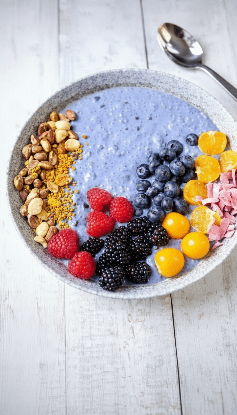 blueberry dream chia pudding featured image