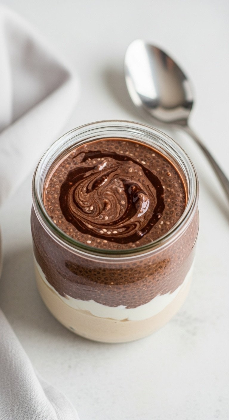 How to make Chocolate Chia Pudding with Yogurt step by step