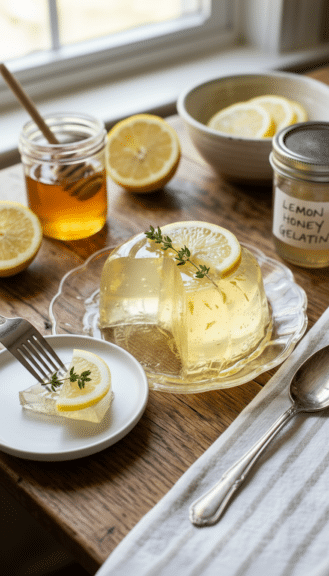 crystal lemon honey gelatin featured image