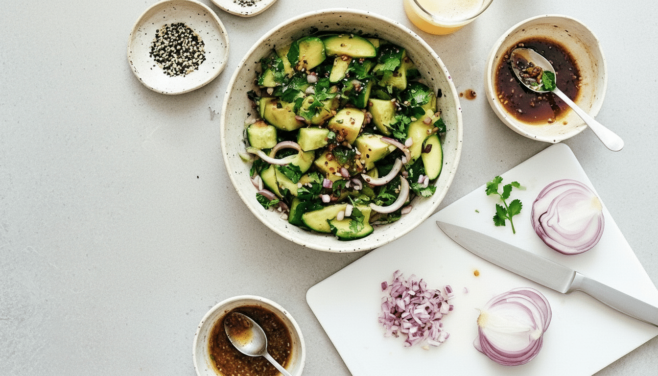 Ingredients of Cucumber Salad Recipe Tiktok cucumber salad recipe tiktok ingredients introduction detailed