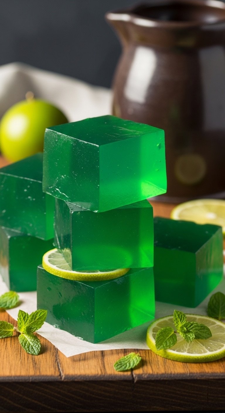 Overview Emerald Apple Cider Gel Blocks Serving Tips emerald apple cider gel blocks serving expert overview