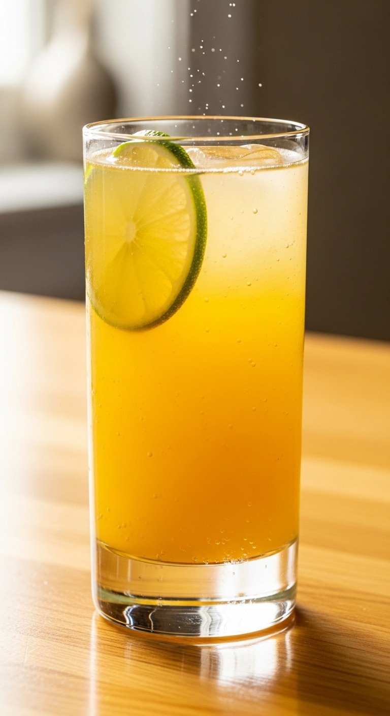 golden ginger lime mocktail serving frequently overview