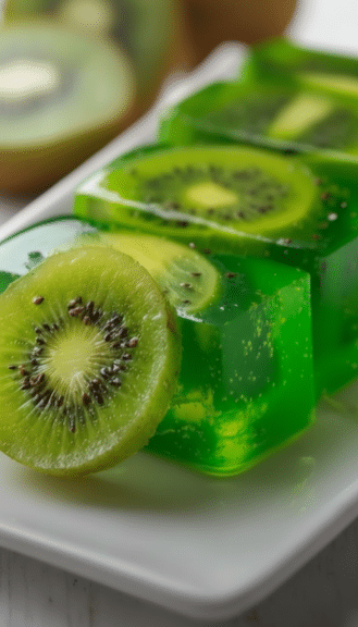 kiwi lime gelatin slices featured image