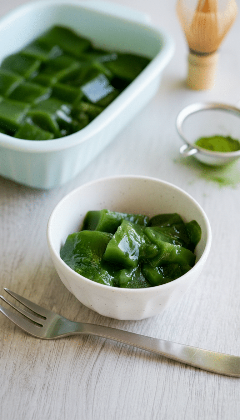 matcha jelly recipe featured image