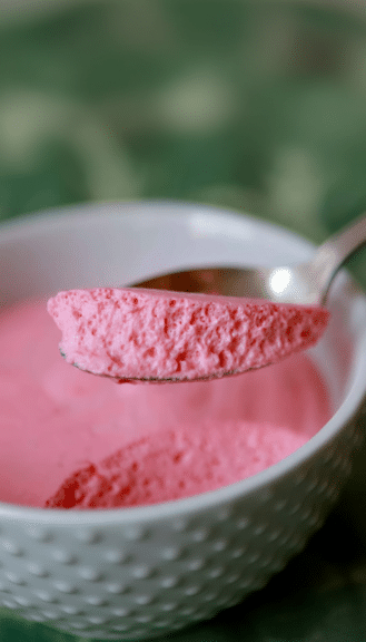 no-bake 2-ingredient valentine strawberry jello cool whip bites featured image