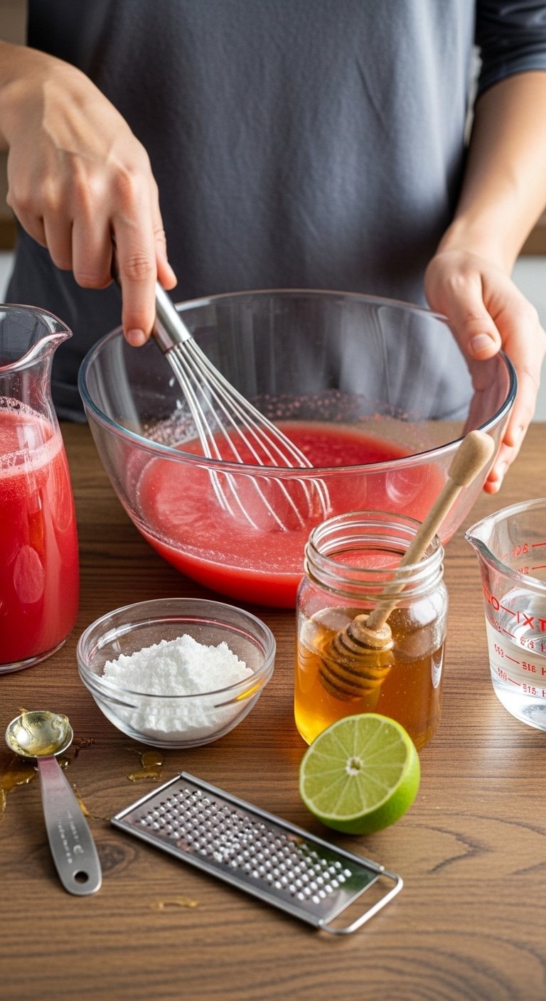 Watermelon Lime Gelatin Squares